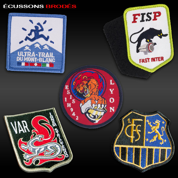 fabricant ecusson brode et tisse personnalise broderie logo